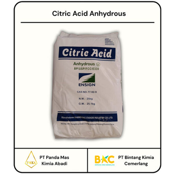 CITRIC ACID ANHYDROUS 30- 100 MESH